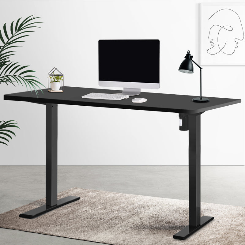 Artiss Standing Desk Motorised Black 140CM