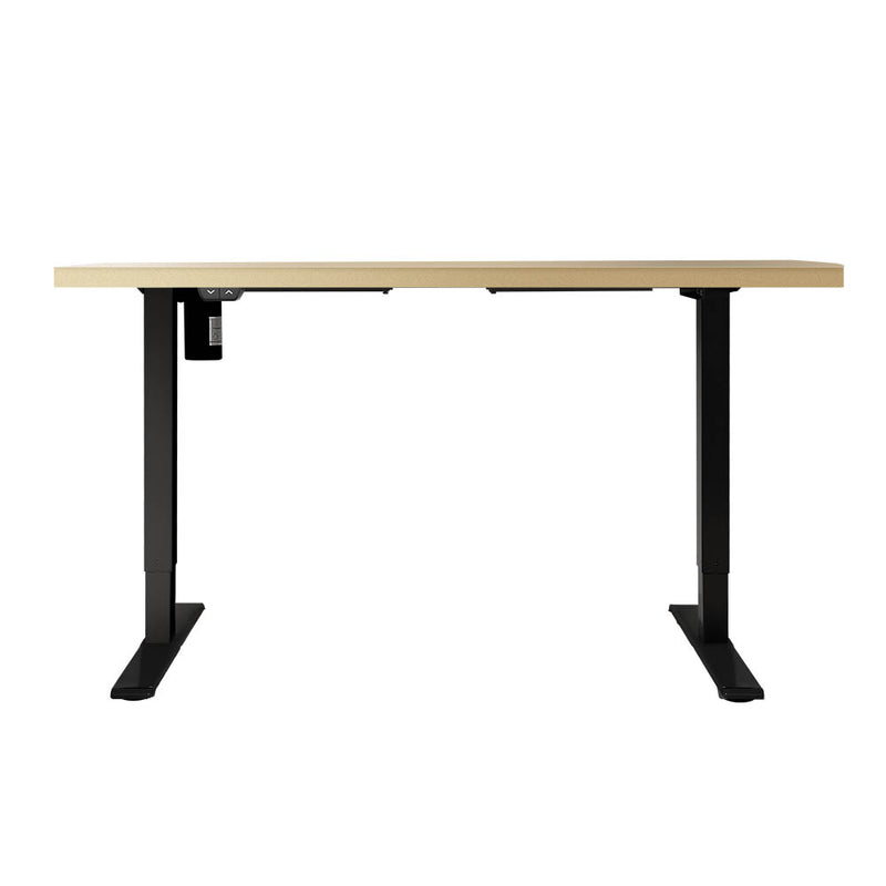 Artiss Standing Desk Motorised White Oak 140CM