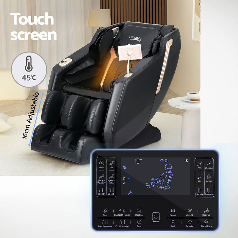 Livemor Massage Chair Electric Recliner Home Massager Baird