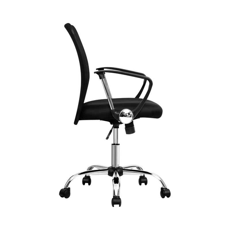 Artiss Office Chair Gaming Chair Computer Mesh Chairs Executive Mid Back Black