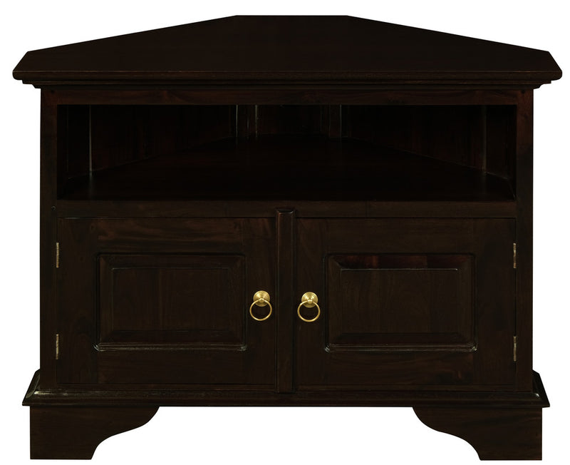 Tasmania 2 Door Corner TV Stand (Chocolate)