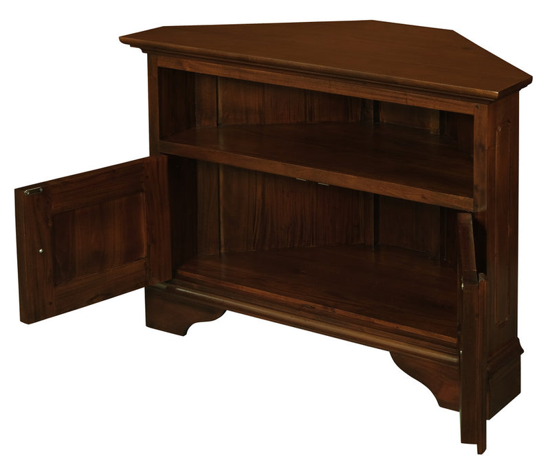 Tasmania 2 Door Corner TV Stand (Mahogany)