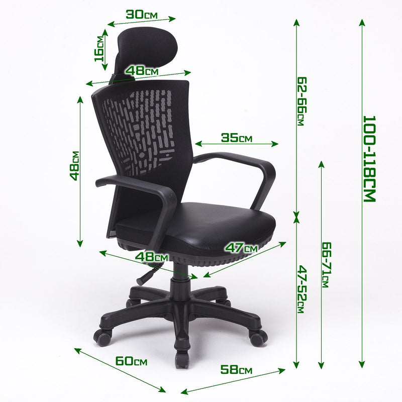 Ergonomic Korean Office Chair CHILL BLACK