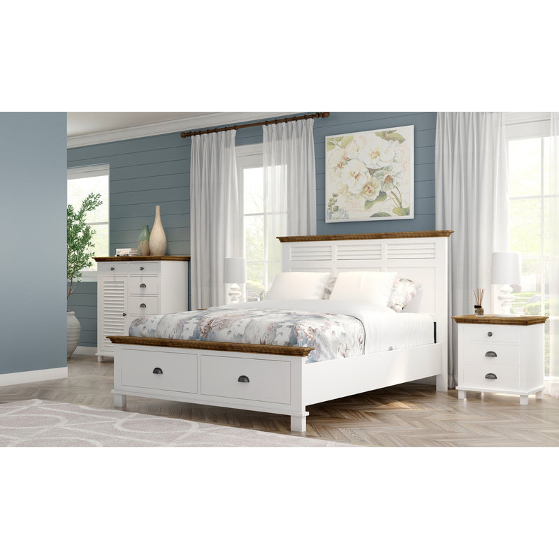 Virginia Tallboy 6 Chest of Drawers Solid Pine Wood Bed Storage Cabinet - White