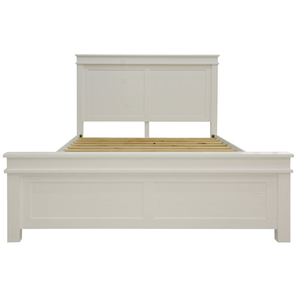 Lily Bed Frame King Size Timber Mattress Base - White