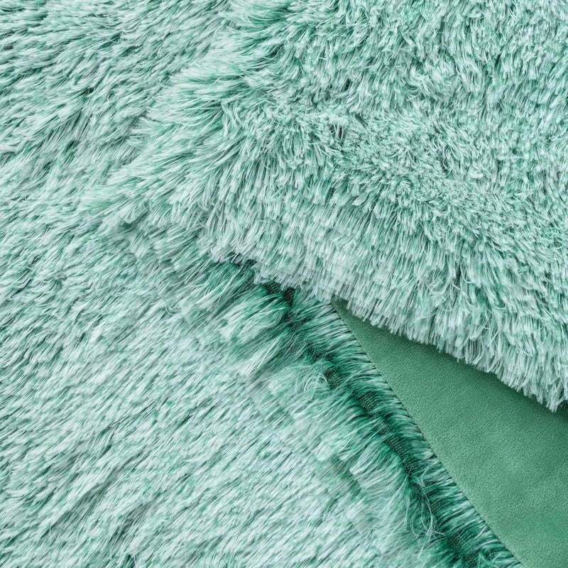 Gioia Casa Double Sided Faux Fur Shaggy Throw Blanket - Emerald