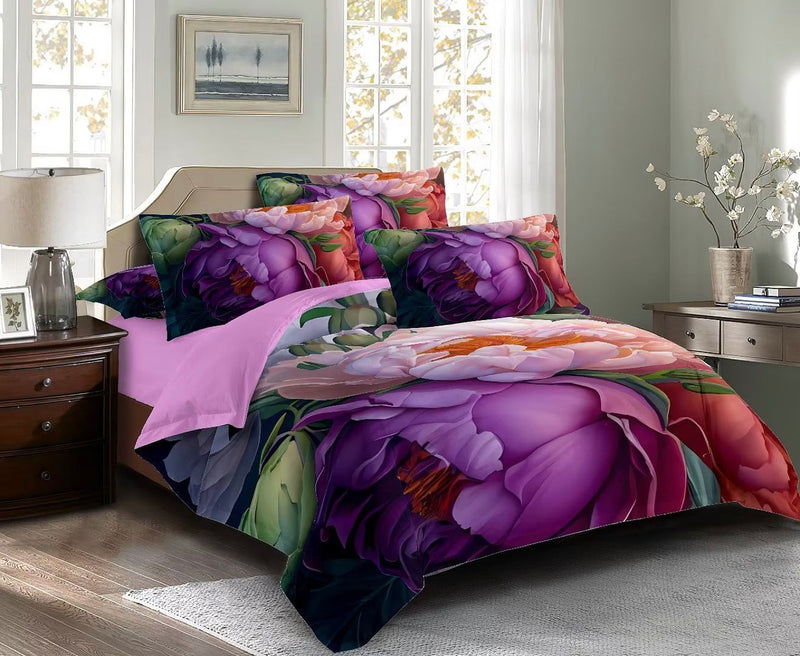 Kaie Floral Quilt Cover Set - King Size