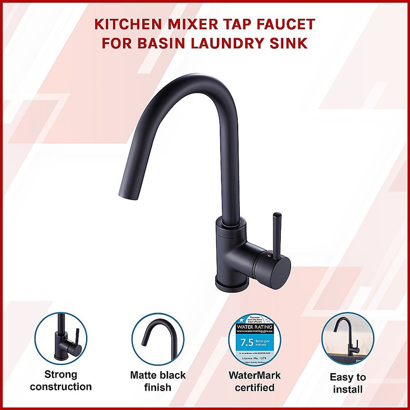 Kitchen Mixer Tap Faucet for Basin Laundry Sink