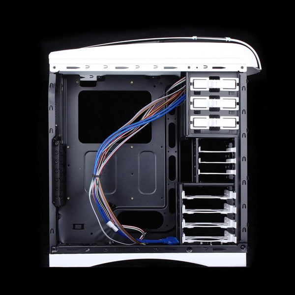 Huntkey MVP Pro  Gaming computer chassis - Blue (No PSU Included, NO FAN Included)