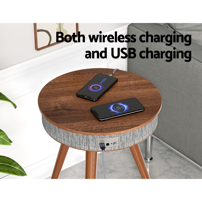 Artiss Smart Coffee Table Wireless Charging Bluetooth Speaker