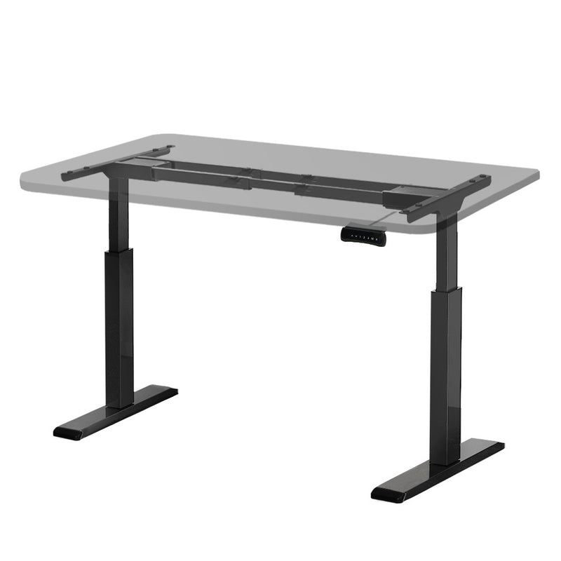 Artiss Standing Desk Frame Only Dual Motor Motorised Black