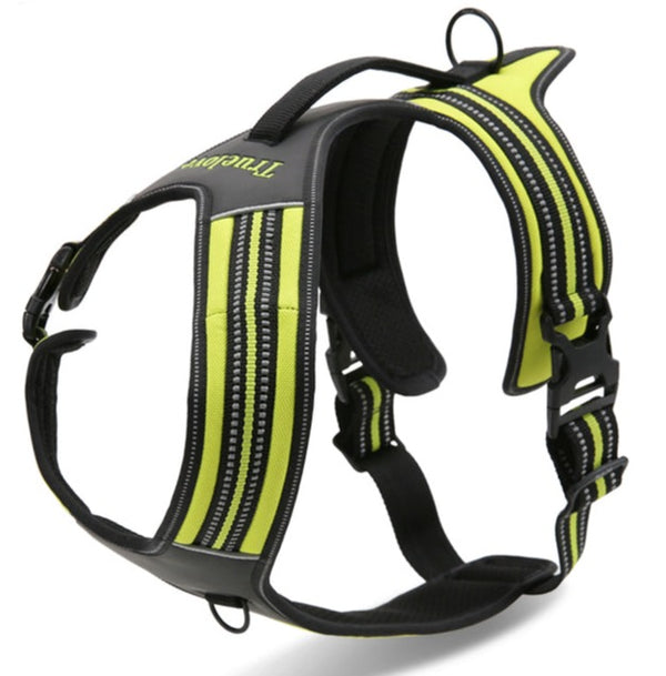 Reflective Heavy Duty Harness Neon Yellow L