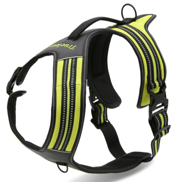 Reflective Heavy Duty Harness Neon Yellow XL