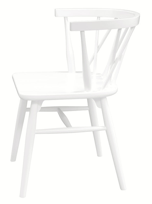 Sierra Cross Back Oak Chair - Set of 2 (White)