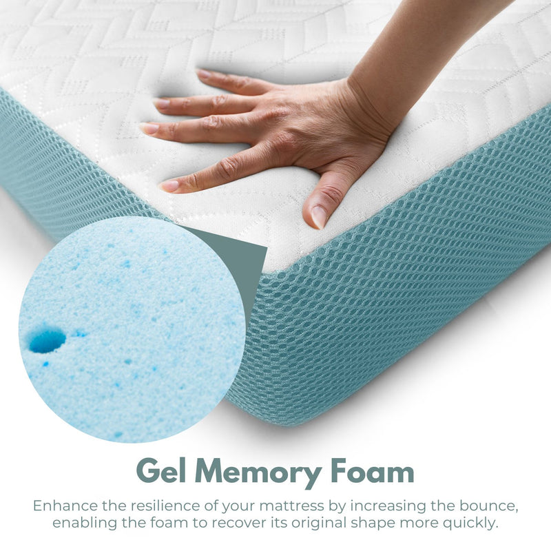 GOMINIMO Dual Layer Mattress Topper 3 inch with Gel Infused (Twin) GO-MTP-104