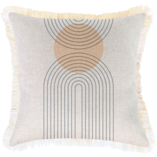 Cushion Cover-Coastal Fringe-Rising- Sun-45cm x 45cm