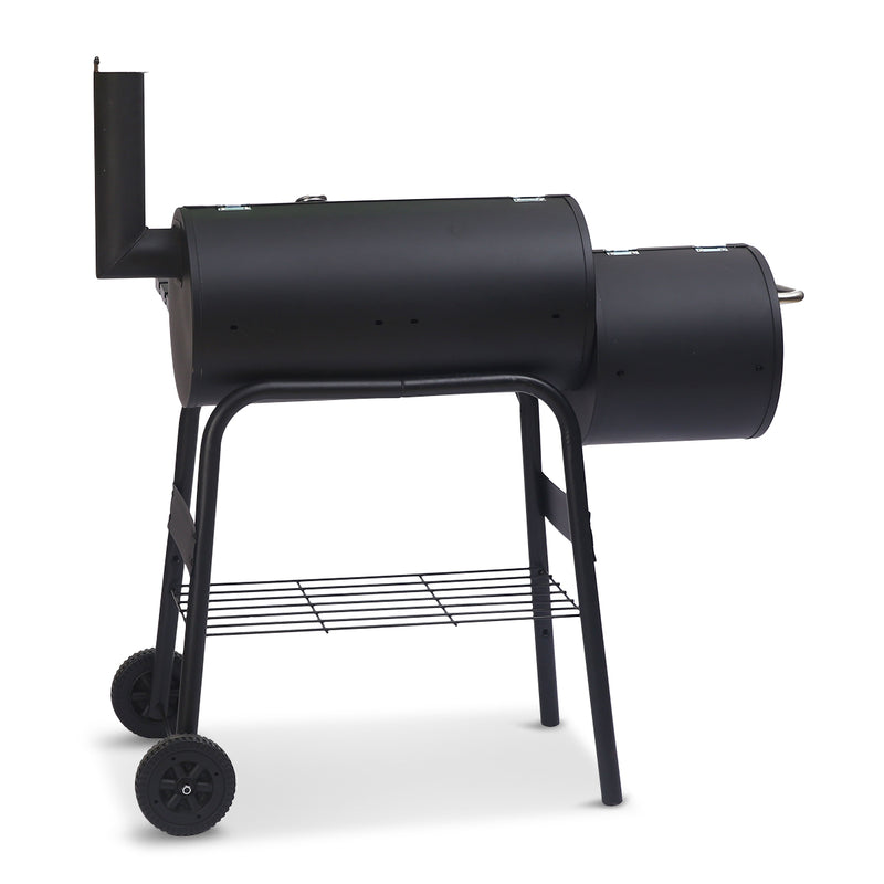 Wallaroo 2-in-1 Outdoor Barbecue Grill & Offset Smoker