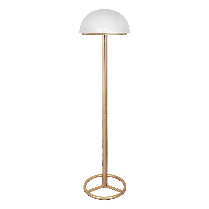 Sarantino Metal Floor Lamp with White Acrylic Shade by Sarantino