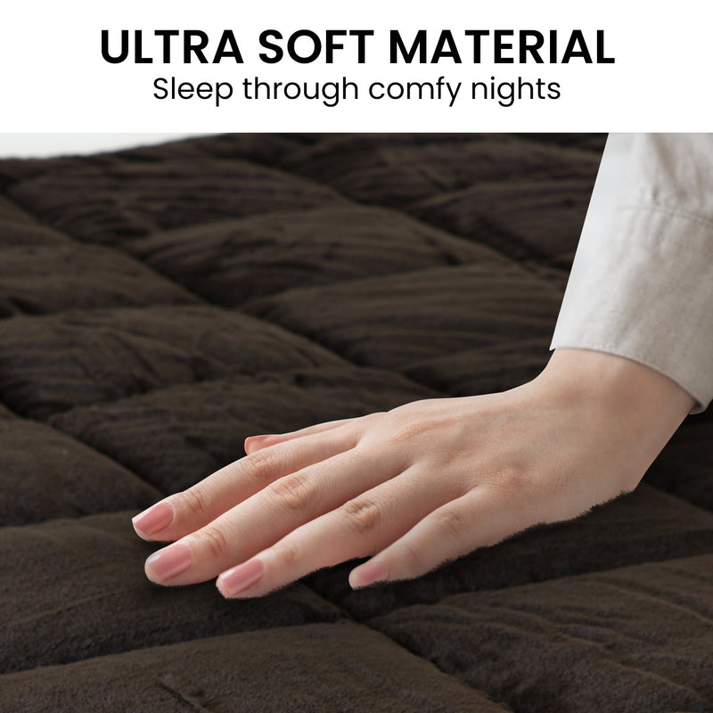 Laura Hill 800GSM Faux Mink Quilt Comforter Doona - Super King