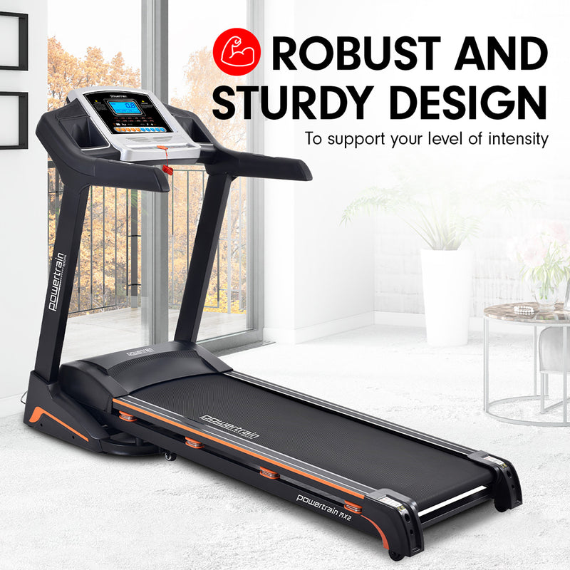 Powertrain MX2 Foldable Home Treadmill Auto Incline Cardio Running