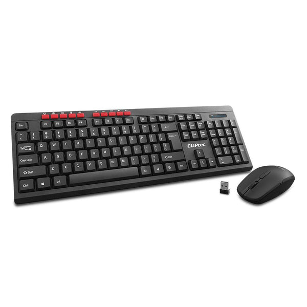 CLiPtec Essential Air Wireless Multimedia Keyboard and Mouse Combo Set