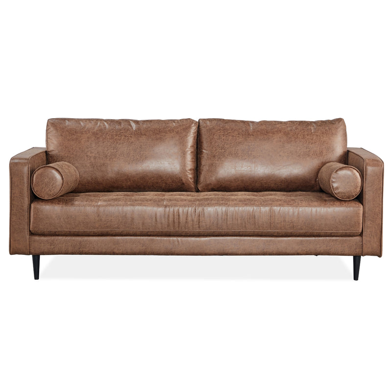 Chelsea 2 Seater Sofa Fabric Uplholstered Lounge Couch Dark Brown