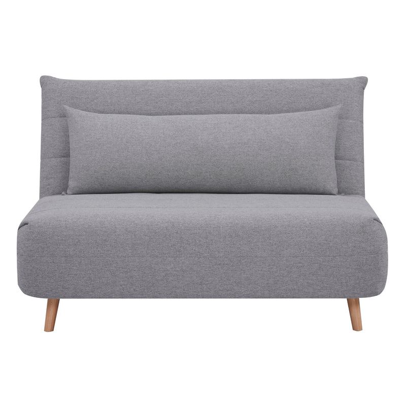 Audrey 2 Seater Sofa Futon Bed Love Seat Fabric Lounge Couch - Grey