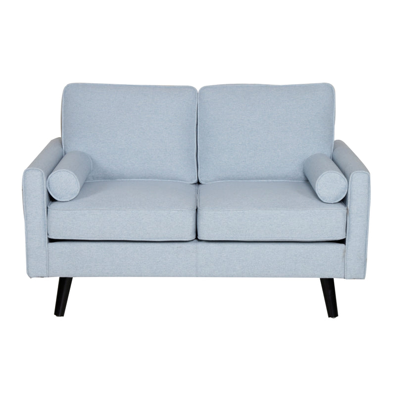 Lexi 2 + 2.5 Seater Sofa Set Fabric Uplholstered Lounge Couch - Light Blue