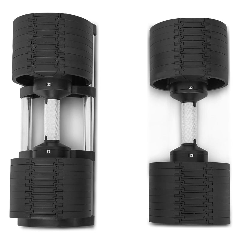 CORTEX RevoLock 64kg Adjustable Dumbbell Set with Stand (32kg Pair)