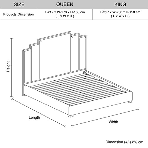 Austin Bed Frame - Queen