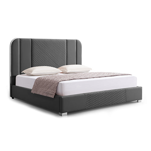 Halcyon Bed Frame Air Leather Padded - Queen