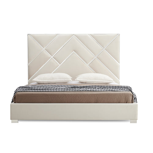 Matrix Bed Frame Fabric Padded Upholstery - King