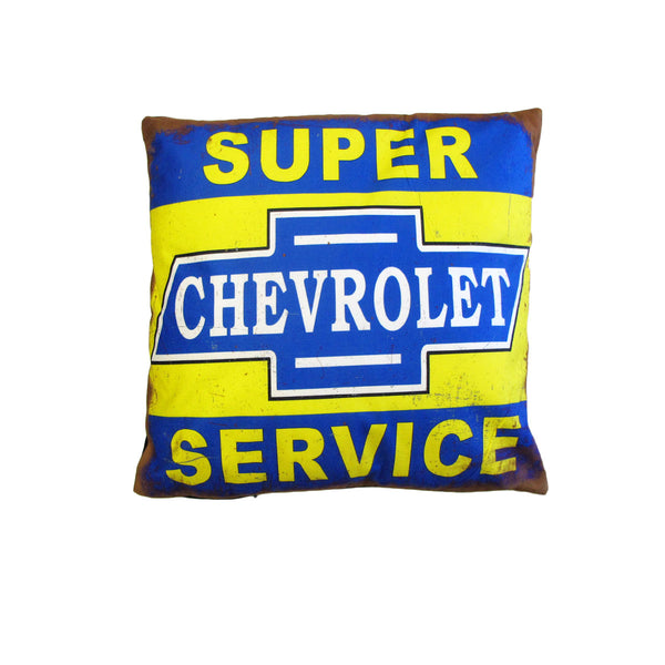 Australian Mancave Retro Cushion Chevrolet Super Service 40 x 40 cm