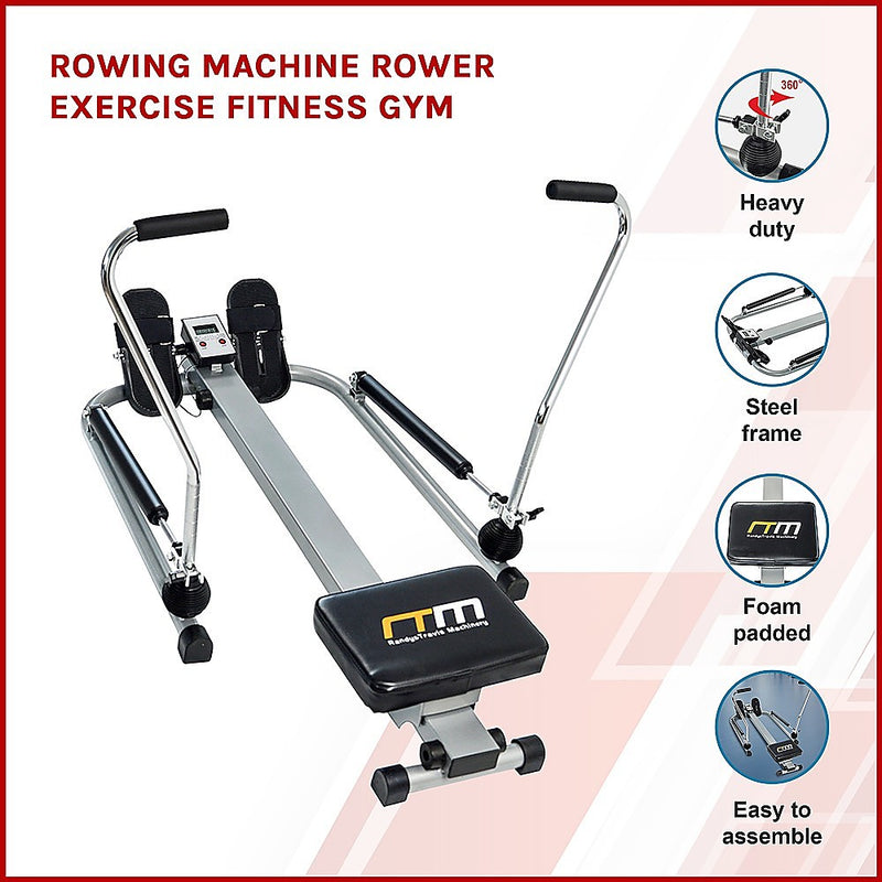 Rowing Machine Rower Exercise Fitness Gym