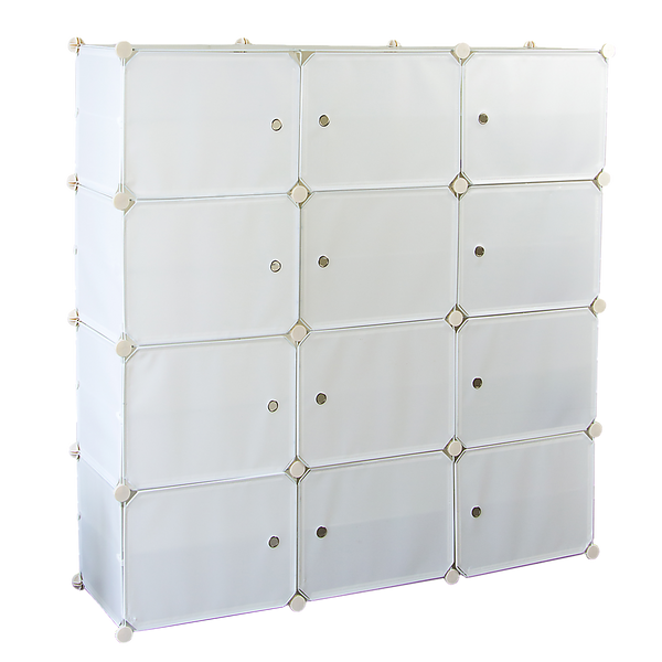 White Cube DIY Shoe Cabinet Rack Storage Portable Stackable Organiser Stand