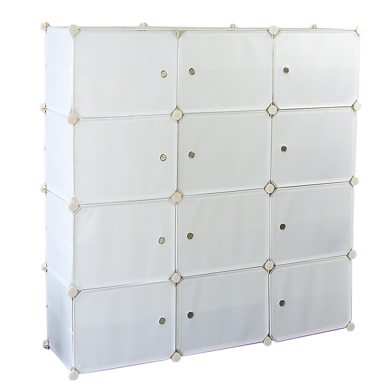 White Cube DIY Shoe Cabinet Rack Storage Portable Stackable Organiser Stand