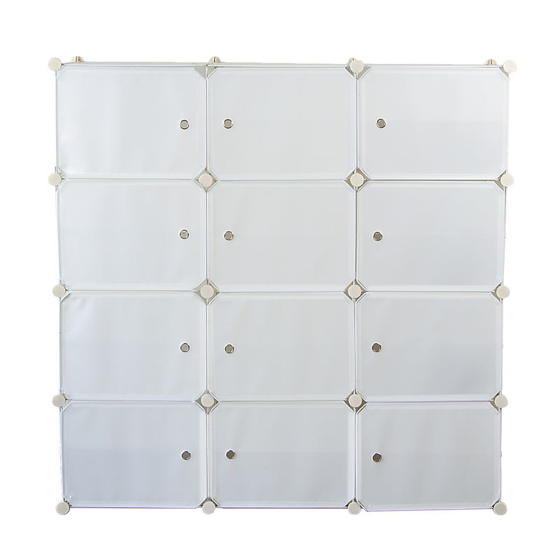 White Cube DIY Shoe Cabinet Rack Storage Portable Stackable Organiser Stand