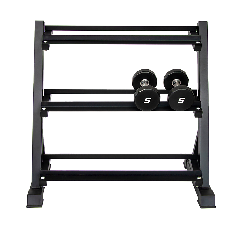 Dumbbell Rack Storage Stand Hex Weight Heavy Duty 3 Tier Wide Home Gym Fitness